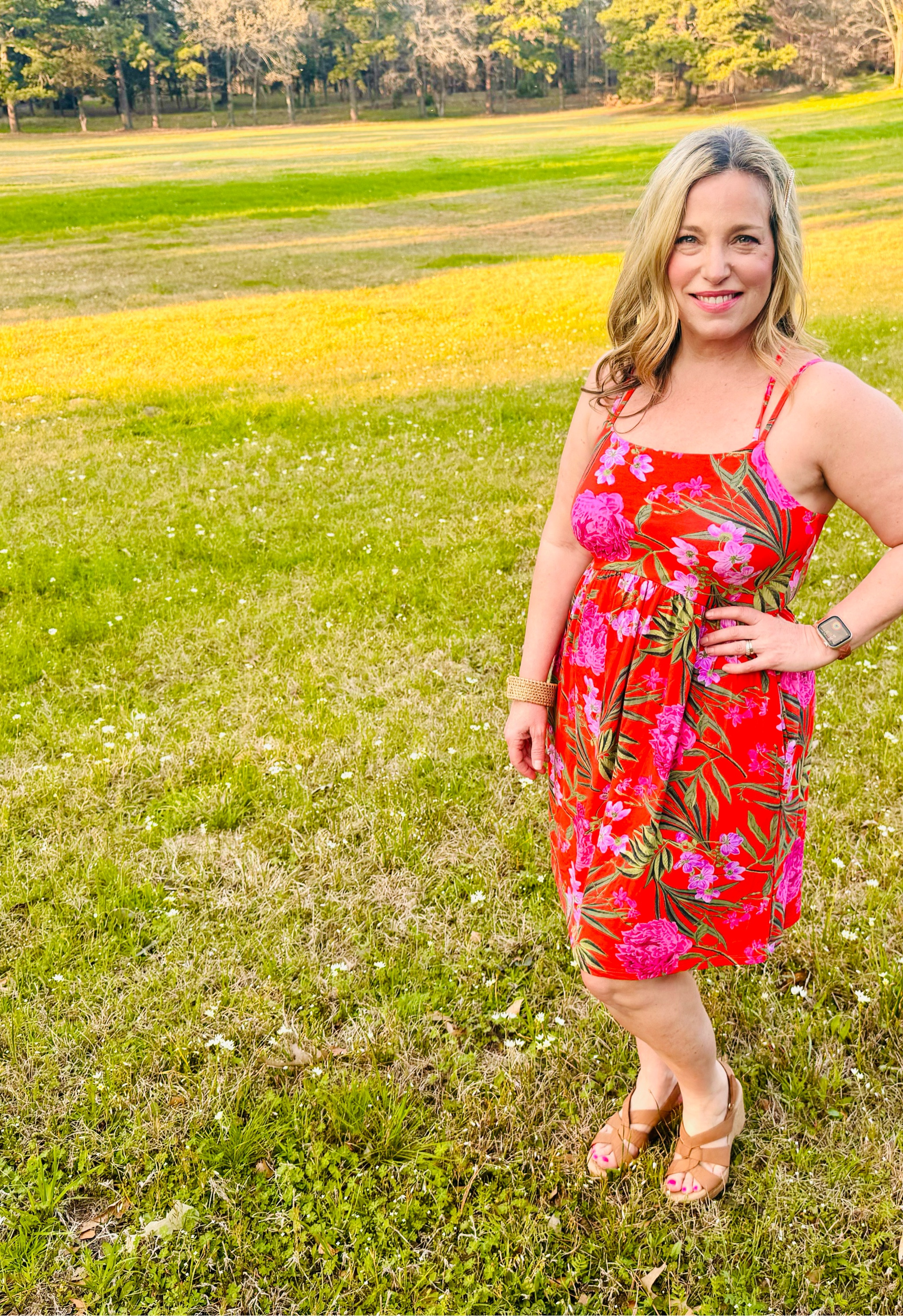 Looking for resort wear? This adorable dress has pockets and is SO soft and cozy. Excellent travel outfit, cruise outfit or Easter dress!

#LTKtravel #LTKover40 #LTKfindsunder50