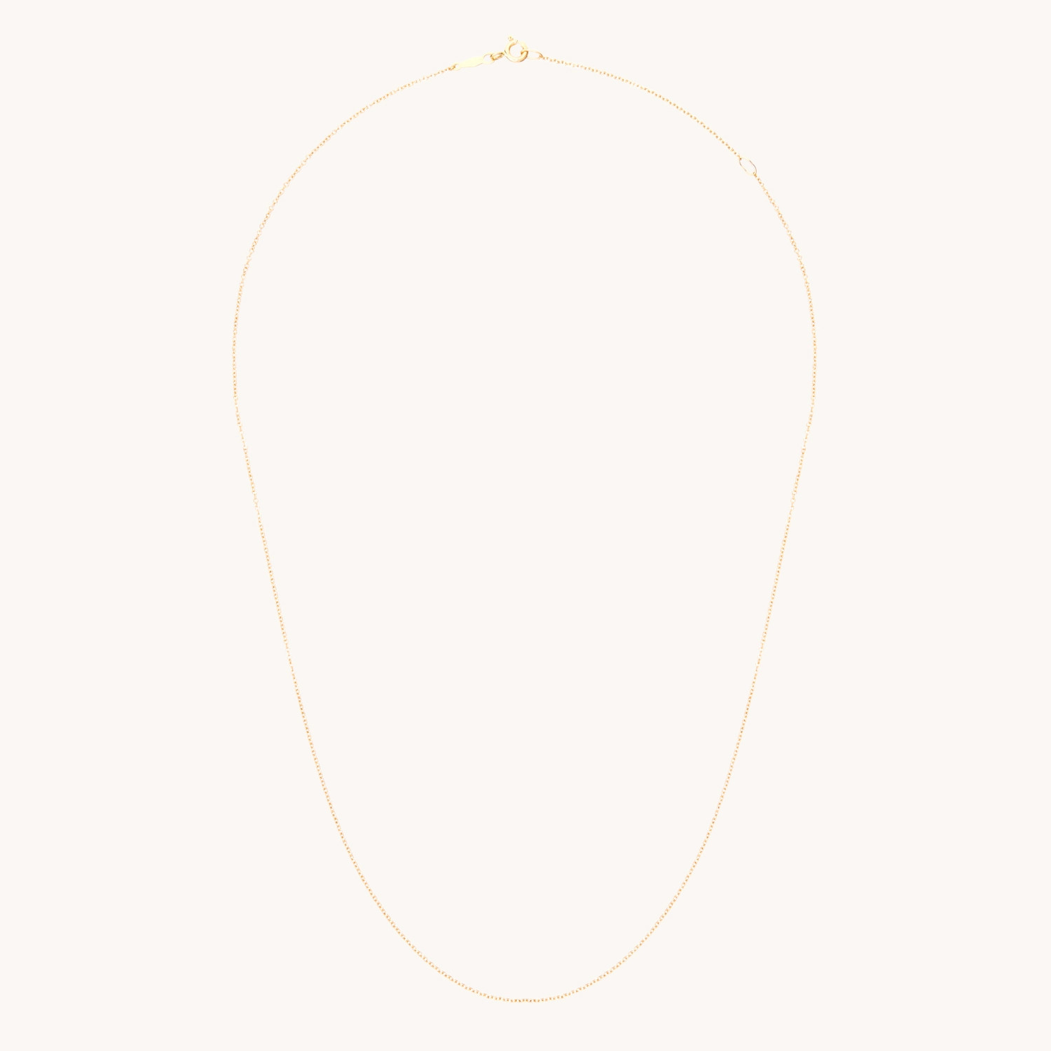 Adjustable Plain Chain, Yellow Gold | Catbird