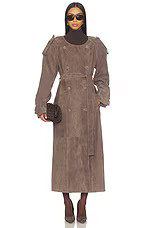 Ducie Klarissa Trench Coat in Truffle from Revolve.com | Revolve Clothing (Global)