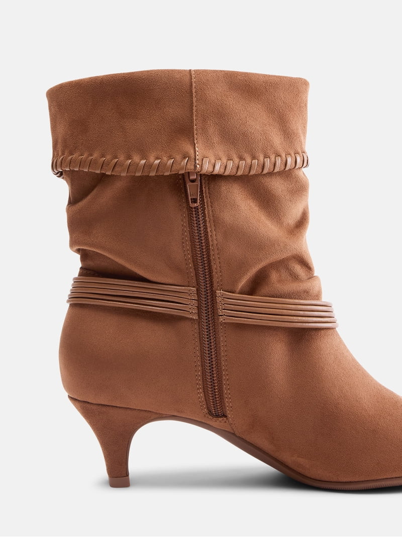 Scenario Women's Kitten Heel Short Boots | Walmart (US)