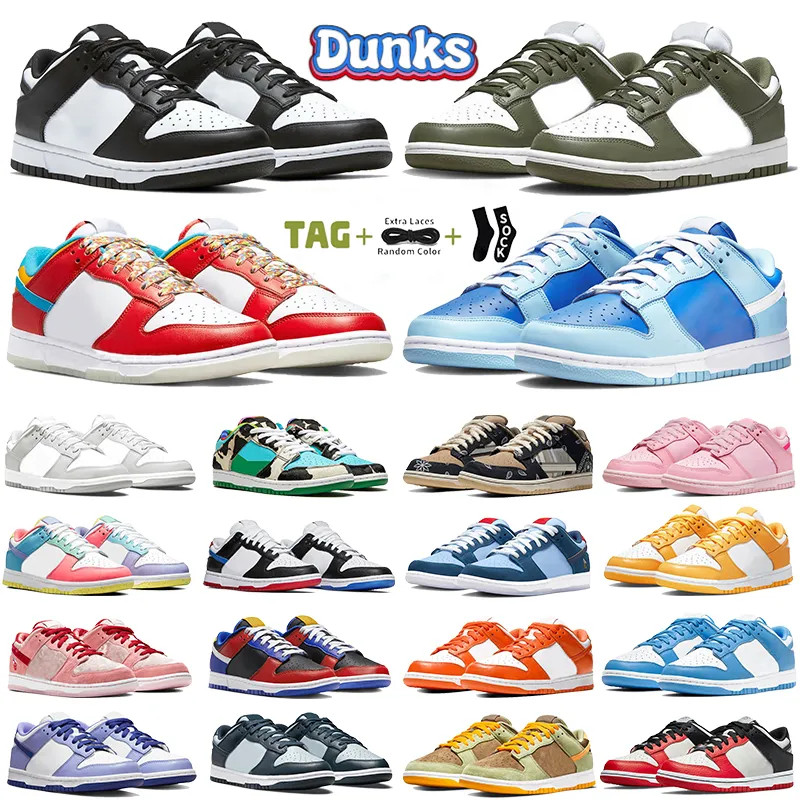 Men Dunks Low Retro Casual Shoes White Black Panda Argon Medium Olive Why So Sad 75th Anniversary... | DHGate