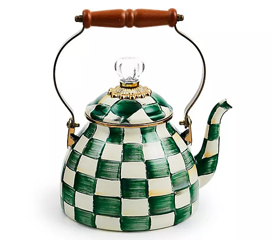 Mackenzie- Childs 2-Quart Enamel Tea Kettle | QVC