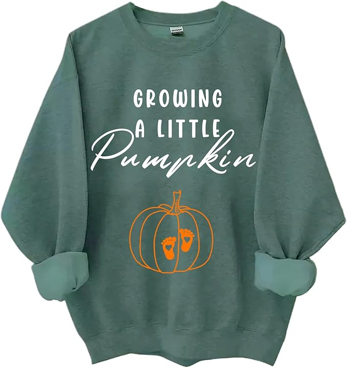 Growing a Little Pumpkin Sweatshirt, Growing a Little Pumpkin Hoodie, Growing a Little Pumpkin Fu... | Amazon (US)