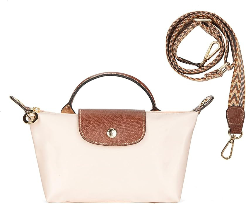 DOMAT Crossbody Bag for Women, Chic Lightweight Purse with Leather Top-handle, Compact Clutch Bag... | Amazon (US)