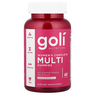 Goli Nutrition, Women's Complete Multi Gummies, 60 Gummies | iHerb