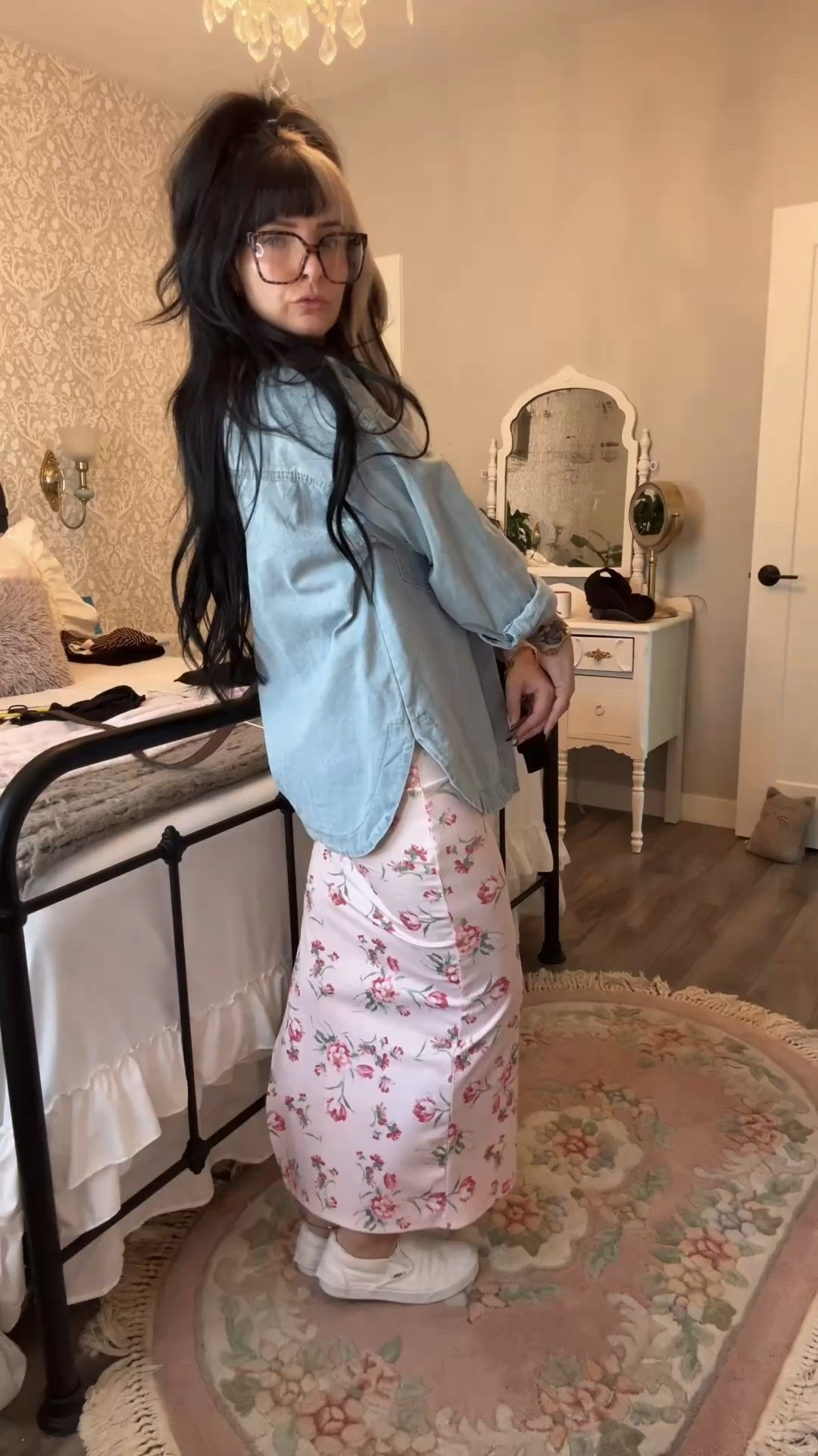 Bringing out my girly side with this floral print dress!

Denim: thrifted 
Dress: forever 21
Shoes: vans (thrifted)
Bag: Michael Kors (second hand)
Glasses: Lensmart  “Fayyad"

#LTKcanada #LTKsummer #LTKdresses