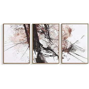 NWT Framed Canvas Wall Art for Living Room, Bedroom Abstract Ink Painting Canvas Prints for Home ... | Amazon (US)