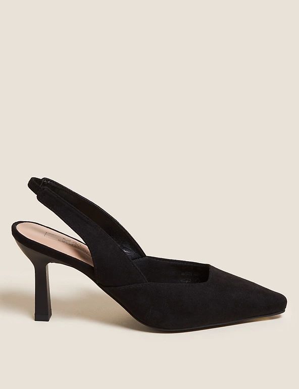 Stiletto Heel Pointed Slingback Shoes | Marks & Spencer (UK)