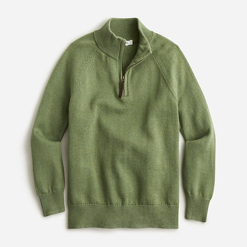 Kids' cotton-cashmere half-zip sweater | J. Crew US