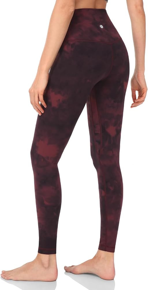 HeyNuts Essential Leggings, High Waisted Compression Workout Soft Pants Athletic Yoga Pants 28" | Amazon (US)