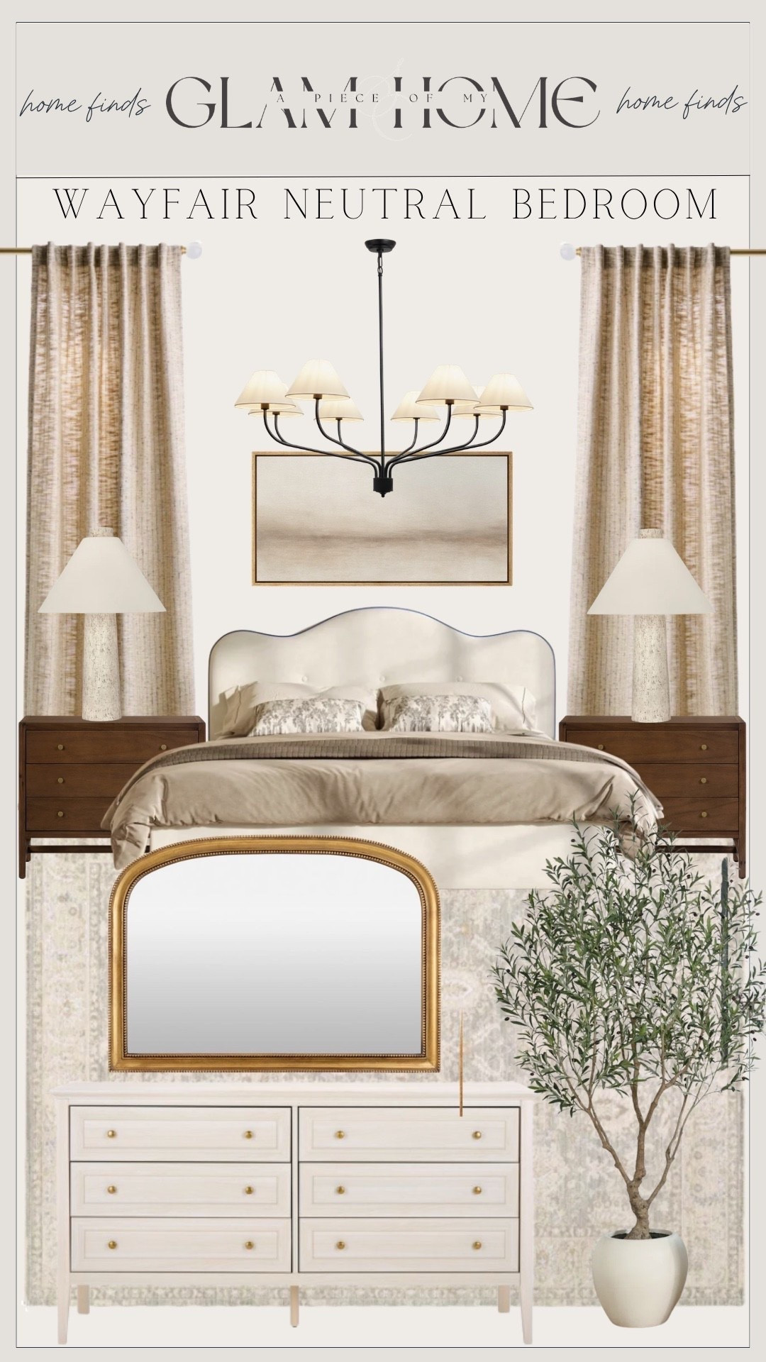 Wayfair bedroom, Wayfair finds, neutral bedroom, bedroom decor, bedroom inspiration, cozy bedroom, modern bedroom, organic modern, minimalist bedroom, timeless decor, cozy home, bedroom refresh, bedroom makeover, upholstered bed, nightstands, dressers, bedroom furniture, accent bench, area rug, table lamps, blackout curtains, neutral bedding, linen bedding, throw pillows, cozy blankets, wall art, mirrors, storage solutions, bedroom organization, home decor, affordable luxury, designer look for less, warm neutrals, calming space, inviting home, master bedroom, guest bedroom, home styling, functional decor, classic home, LTK home finds