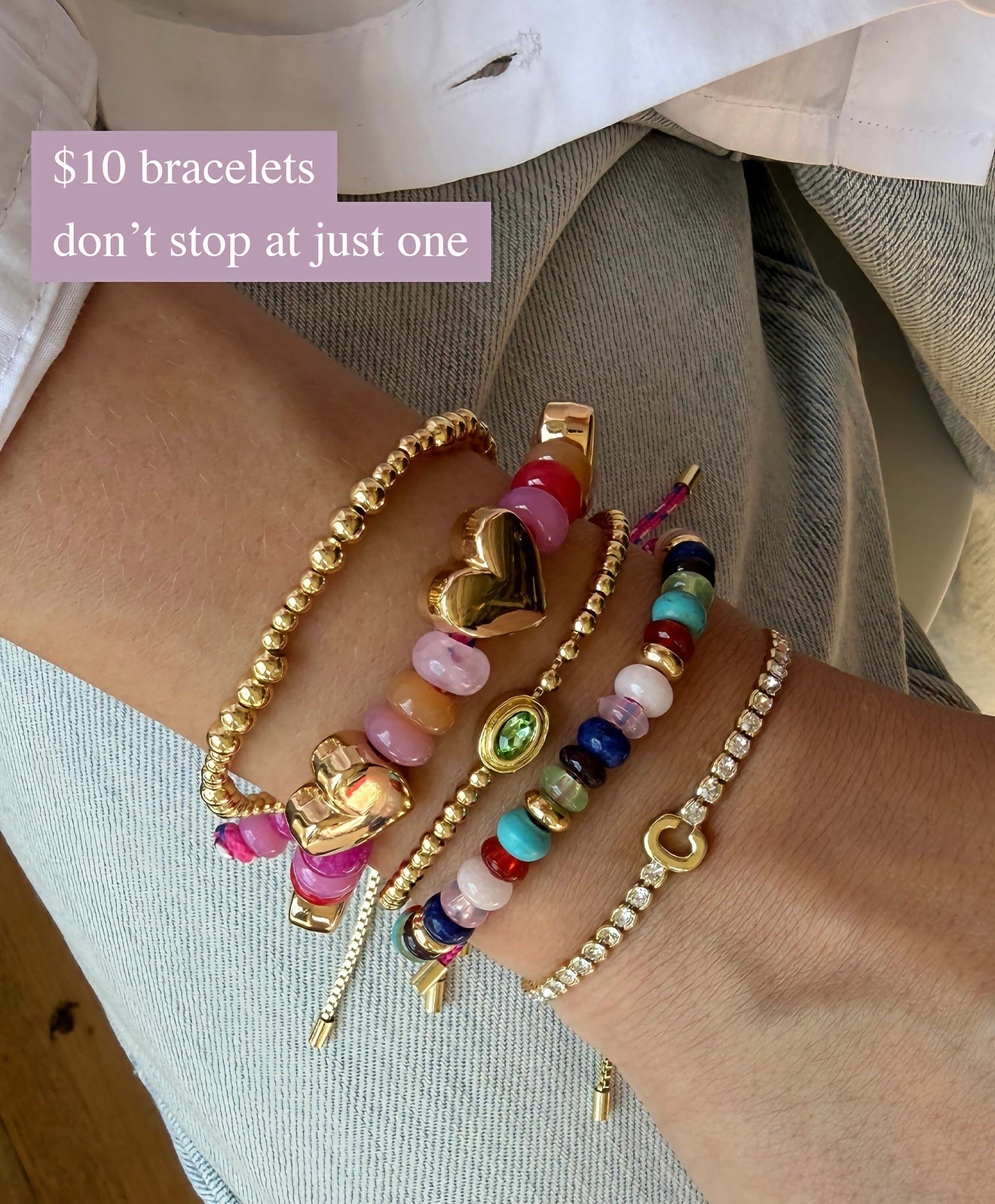 So many cute stacking bracelets from BaubleBar.
Only $10!



#LTKMothersDay
#LTKSeasonal #LTKSaleAlert

#LTKSeasonal #LTKSaleAlert