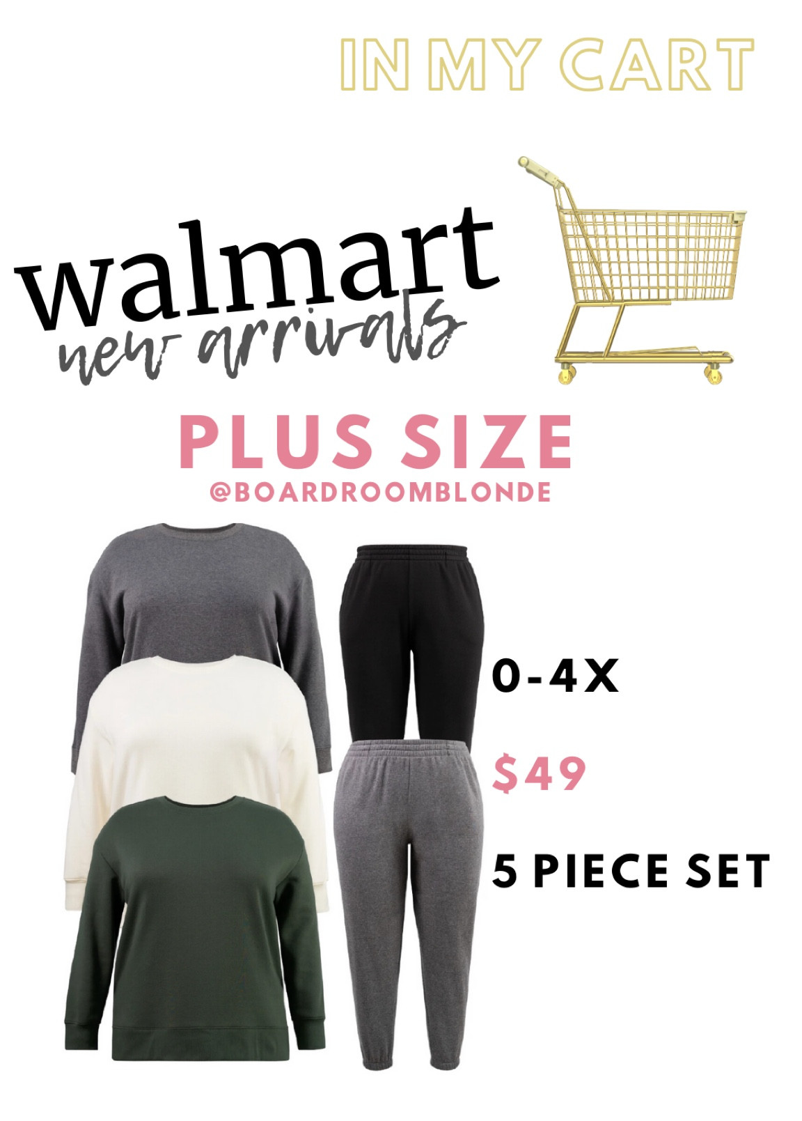 The viral walmart 5 piece sweatshirt and sweat set is back !!!
Ordered size 2x and can’t wait!

#LTKFindsUnder50 #LTKOver40 #LTKPlusSize
