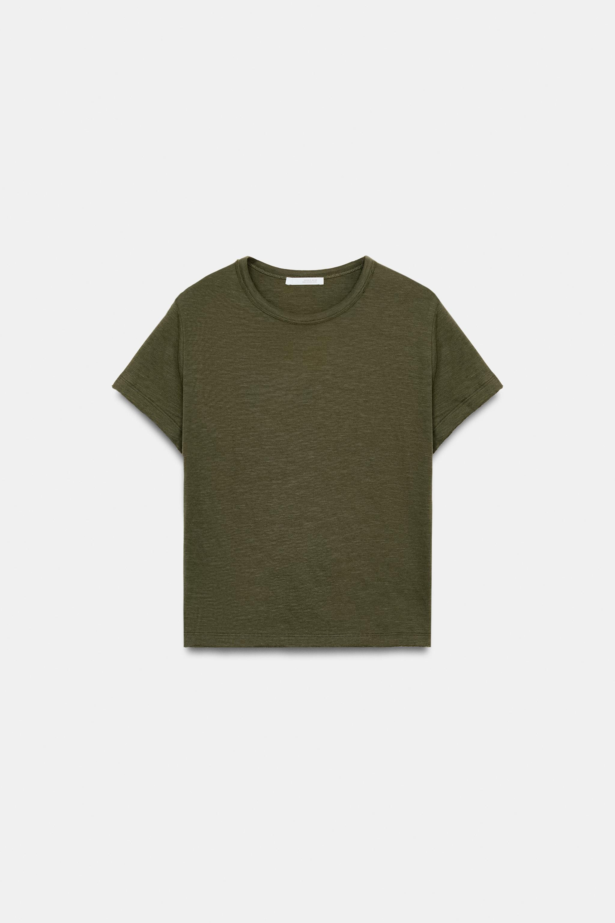COTTON SHORT SLEEVE T-SHIRT | Zara US