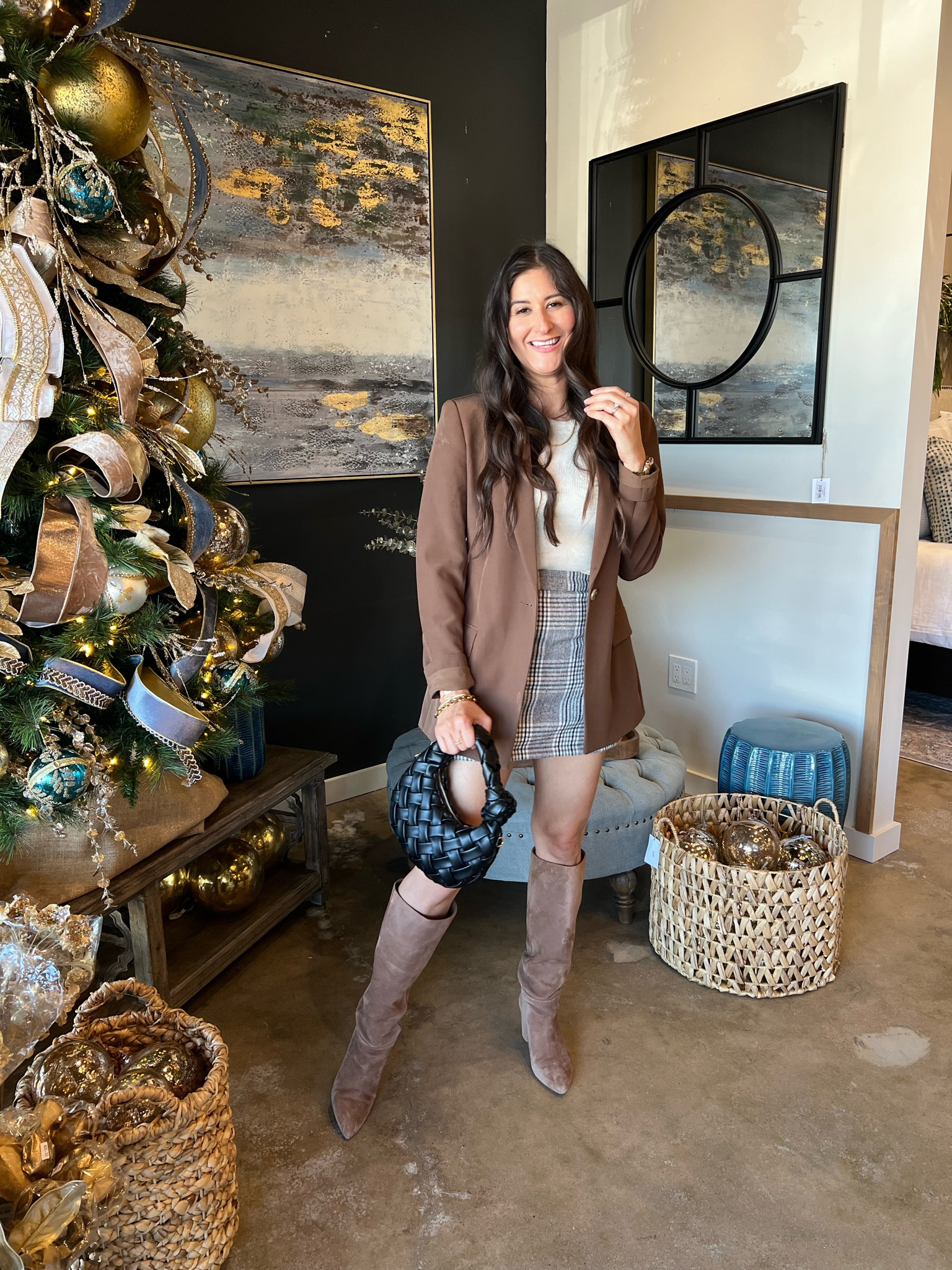 Fall outfit. I’m loving wearing the warm tones right now. This is the perfect outfit to wear when it’s still warm out. You can still dress for fall and be comfortable and not hot. Should you get hot just take off your blazer. 🙌

#LTKSeasonal #LTKHoliday #LTKFindsUnder100