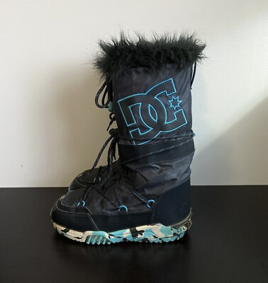 DC CHALET SNOW BOOTS BLUE FUR DC SNOW BOOTS - RARE CAMO DC SHOES CHALET BOOTS 9  | eBay | eBay US