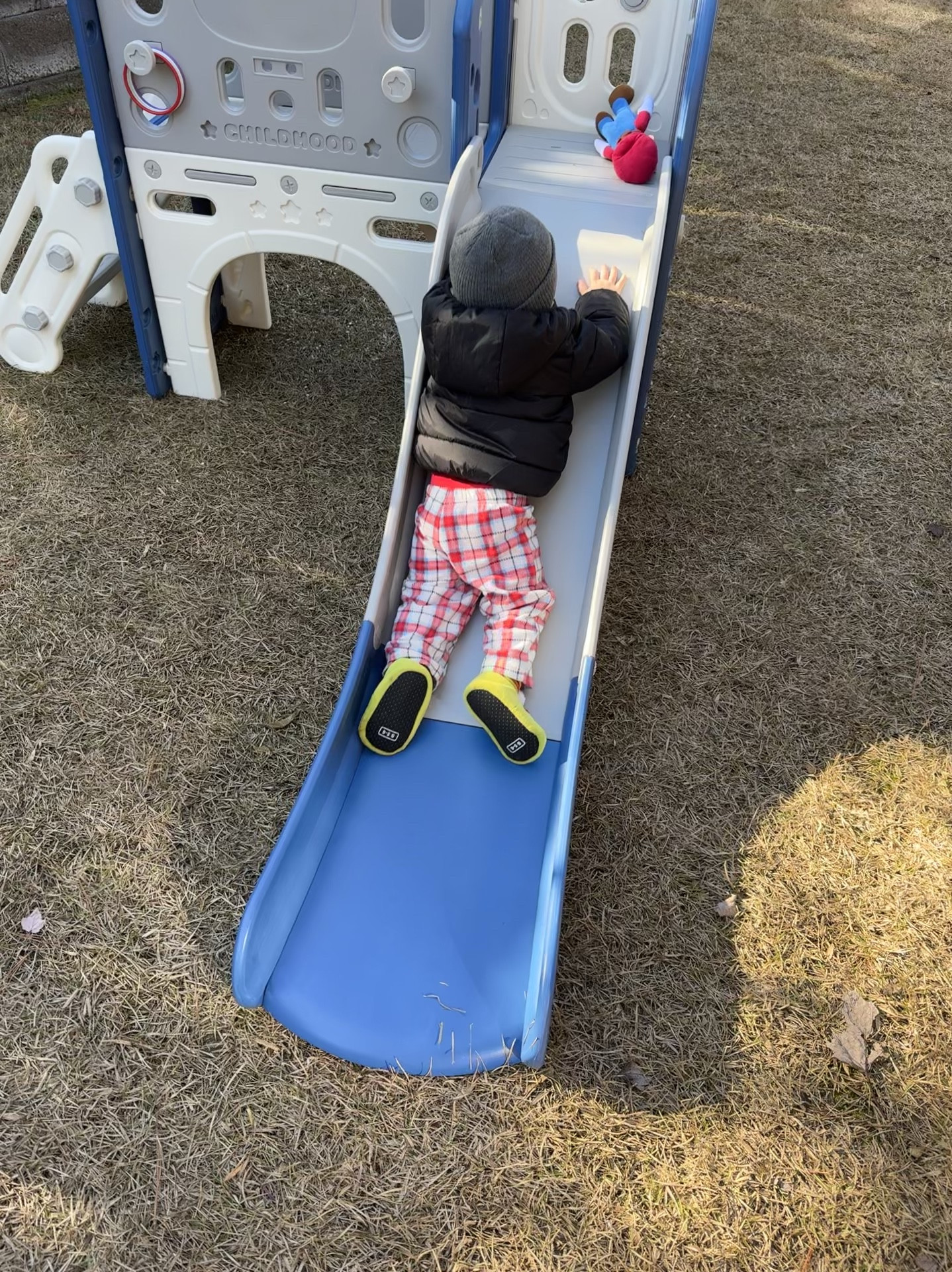 My toddler got this playground for Christmas and hasn’t gone a day without playing with it yet!! 10/10 recommend and it is SO AFFORDABLE. Wouldn’t recommend for any older than 2 though because they’ll grow out of it fast. Wish we would have gotten it sooner!