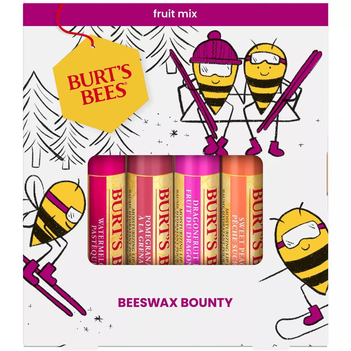 Burt's Bees Beeswax Bounty Fruit Lip Balms Gift Set - 4pc | Target