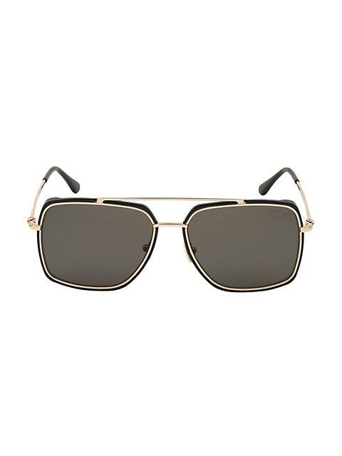 60MM Square Metal Sunglasses | Saks Fifth Avenue
