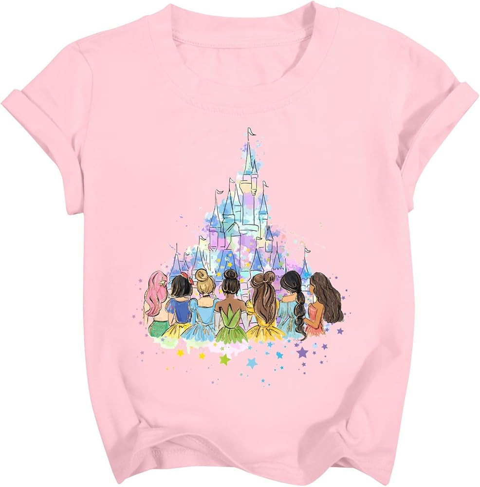 Amazon.com: Magical Shirt for Girl: Magic Kingdom Prinecess Tshirt Princess Shirts Youth Girls Cu... | Amazon (US)