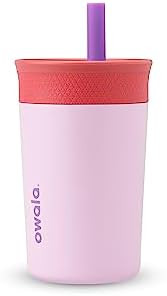 Owala Kids Insulation Stainless Steel Tumbler with Spill Resistant Flexible Straw, Easy to Clean,... | Amazon (US)