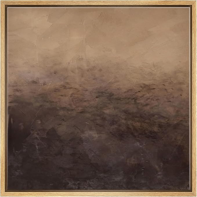 SIGNWIN Framed Canvas Print Wall Art Moody Brown Abstract Landscape Illustrations Modern Art Deco... | Amazon (US)