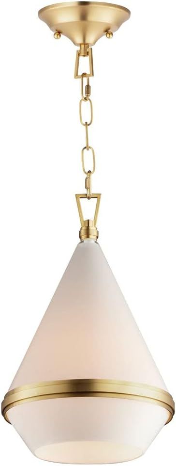 Maxim Giza - 1 Light Pendant-Satin Brass Finish -Traditional Installation | Amazon (US)