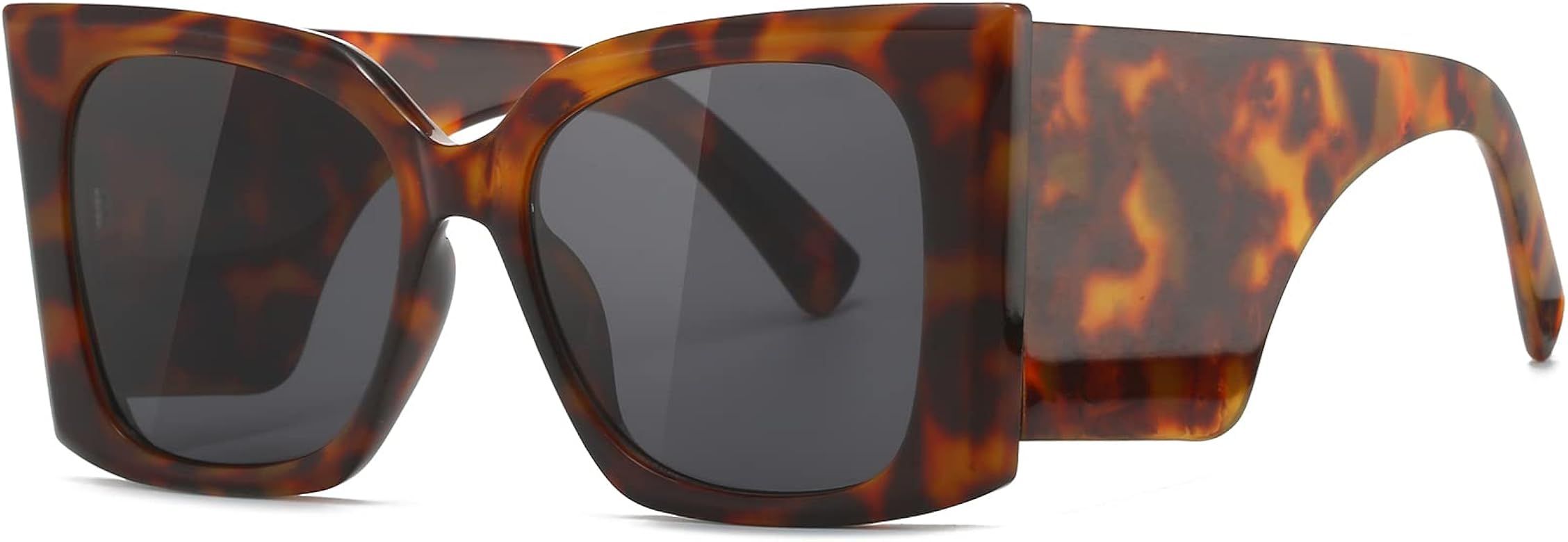 Breaksun Fashion Oversized Square Sunglasses for Women Men Trendy Cat Eye Style Sun Glasses Big F... | Amazon (US)