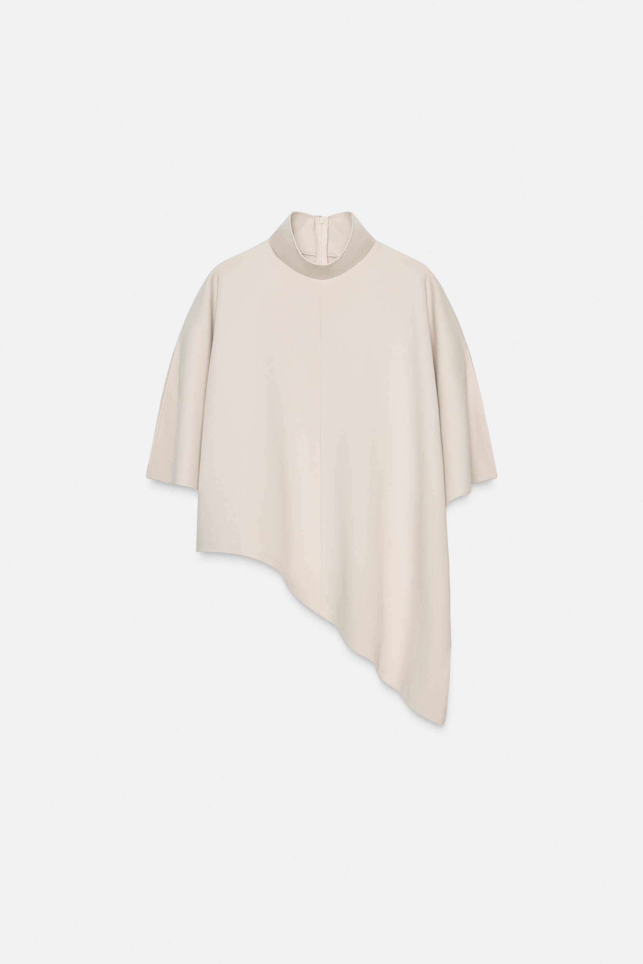 ASYMMETRIC INTERLOCK CAPE | Zara UK