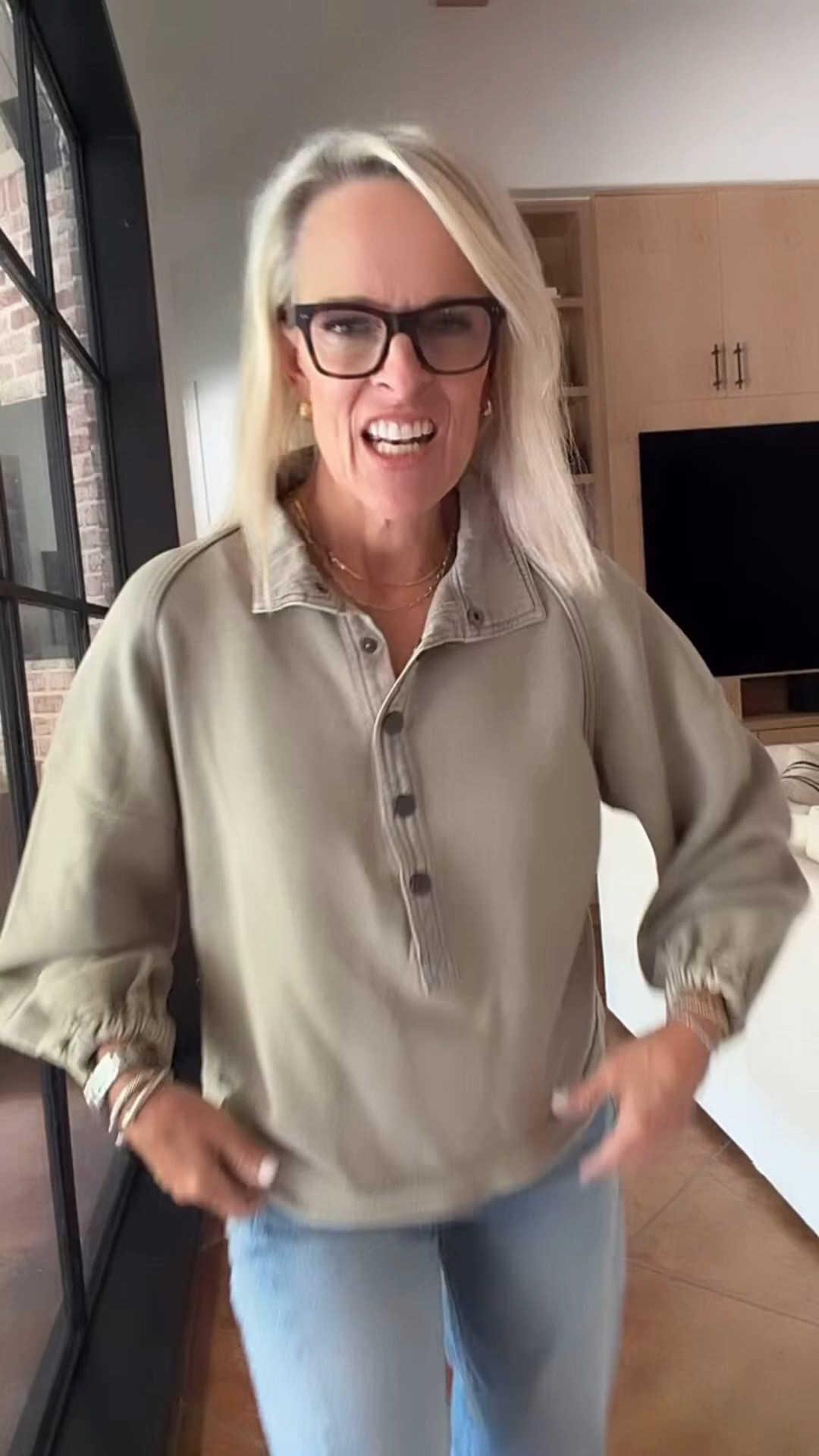@Anthropologie new arrivals!!
Too - tts. Small
Denim - tts wearing 27 
This particular wash has sold out in several sizes. I will link others. ￼

#LTKdayinmylife #LTKgrwm #LTKOver40