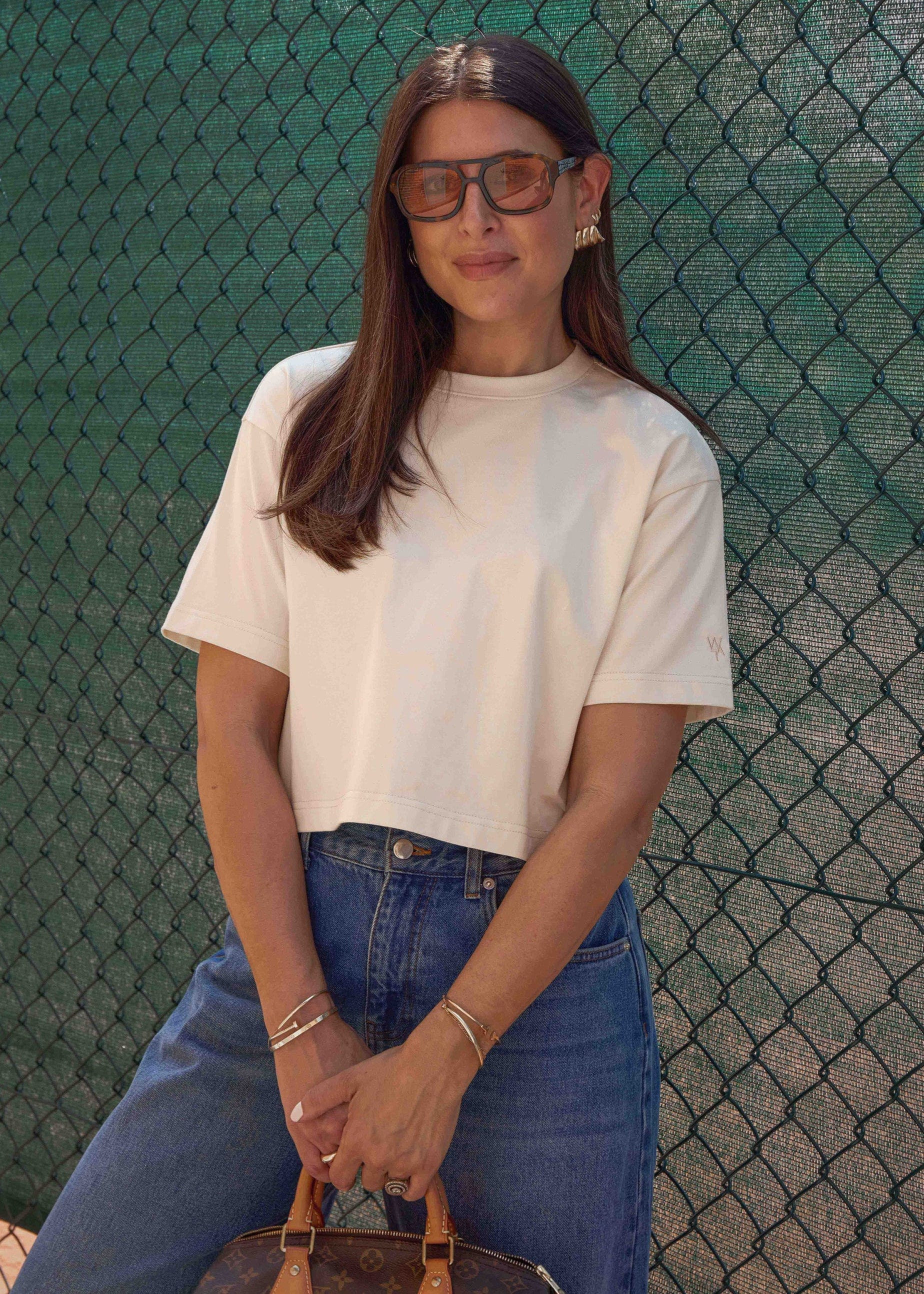 THE CROPPED BOXY TEE - CREAM | WAT The Brand