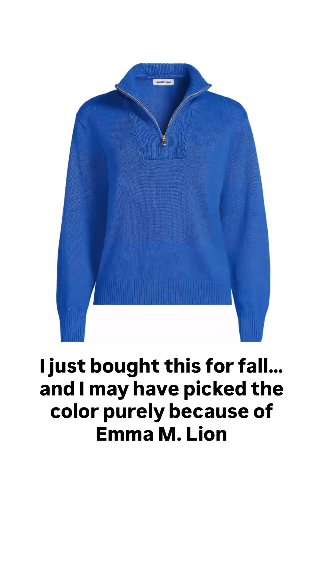 Speaking of Emma M. Lion, I ordered this and the color name MAY have been a big reason I picked it 😂