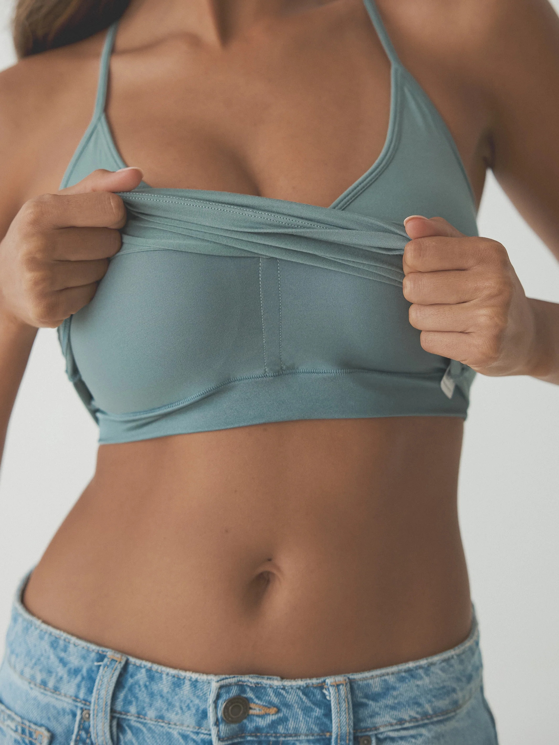 Strappy V-Neck Racerback | Klassy