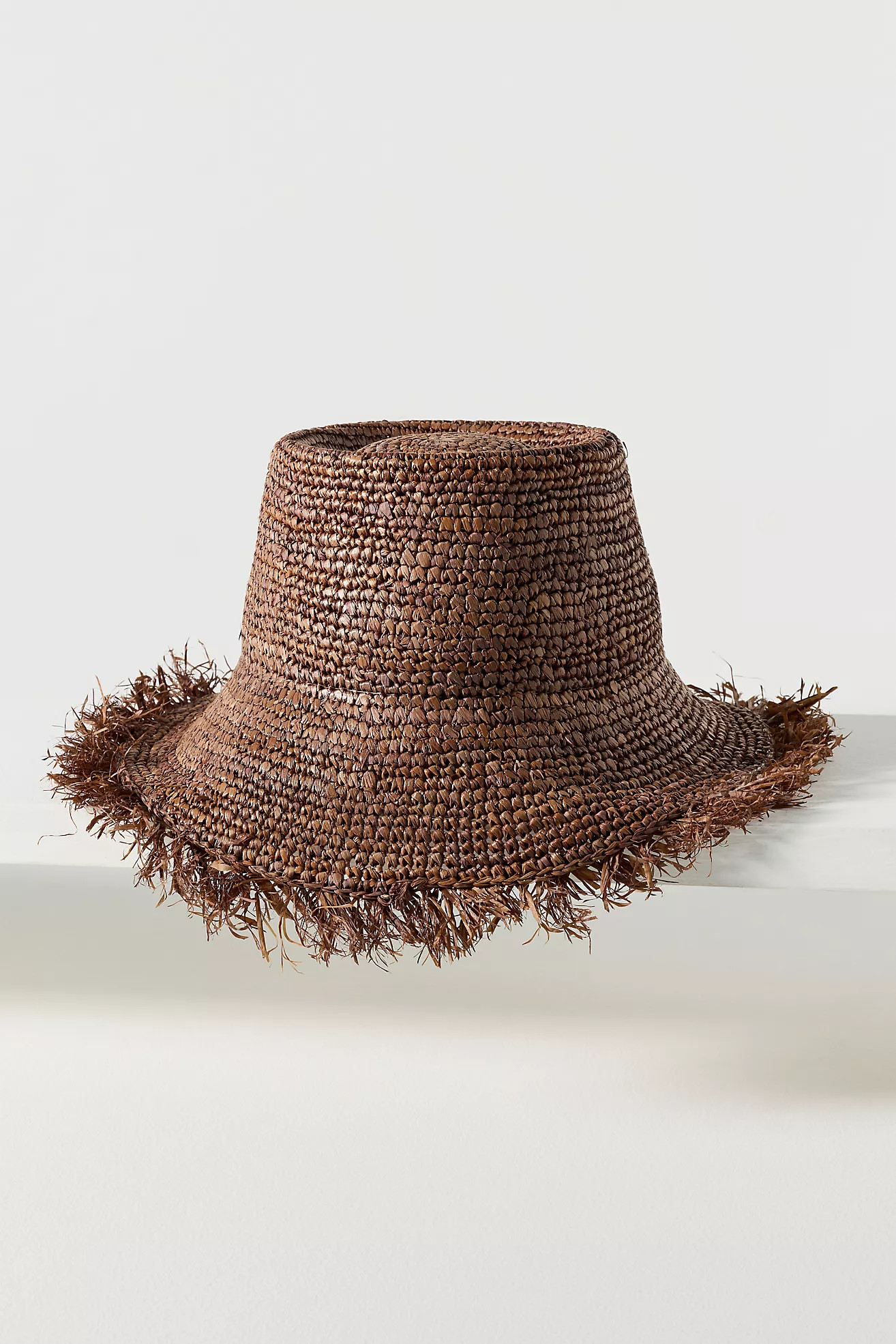 Wyeth Fringe Wide-Brim Straw Bucket Hat | Anthropologie (US)