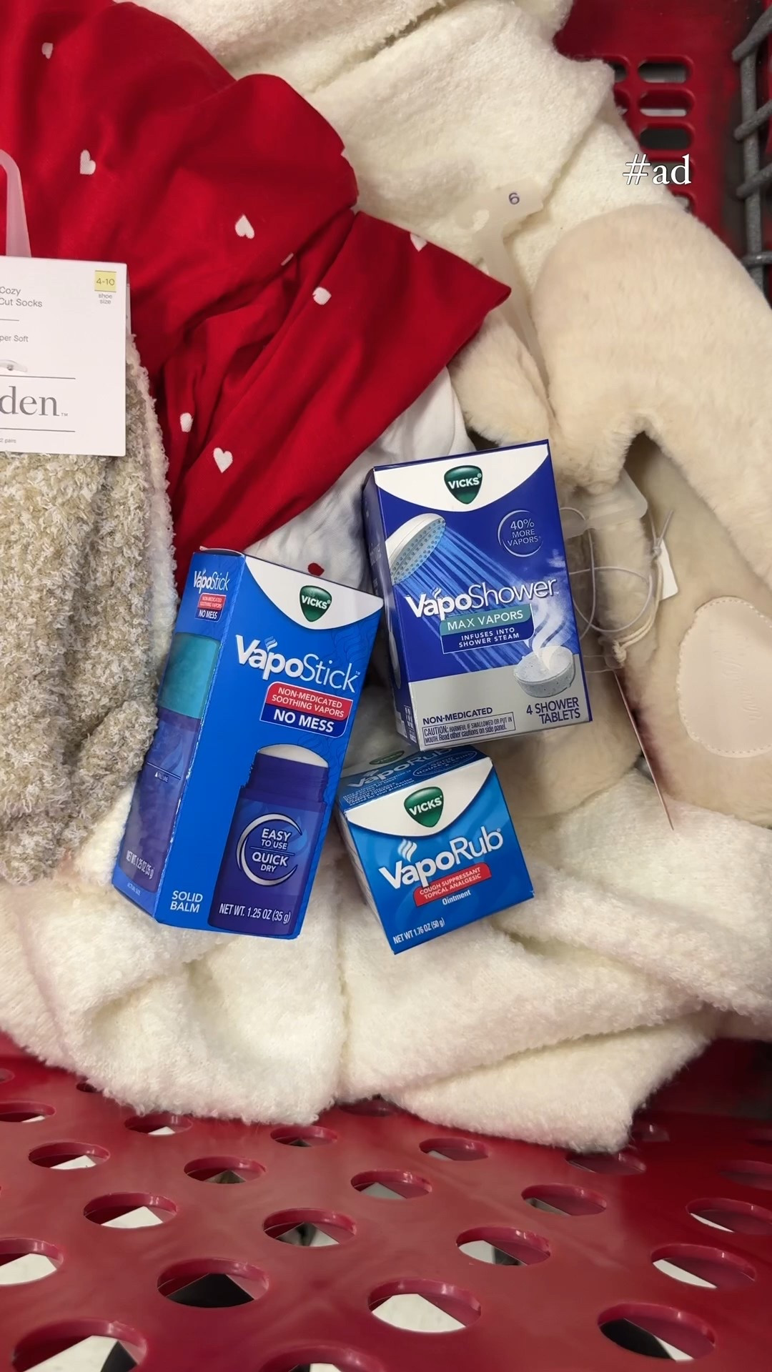 #ad a little solo Target run for some winter cozies & winter cough/cold necessities for Chris 👏🏼☕️☁️❄️ obviously I volunteered to “run out” to @target to restock us on our favorite Vicks items (it’s a win win for us both) 😇 the shower steamers are a favorite & the vapor stick is really convenient for even the slightest start of congestion! You can find these, the OG ointment and more all at Target and in my LTK! #targetstyle #vicks #targetpartner 


#LTKselfcare #LTKSeasonal #LTKFindsUnder50