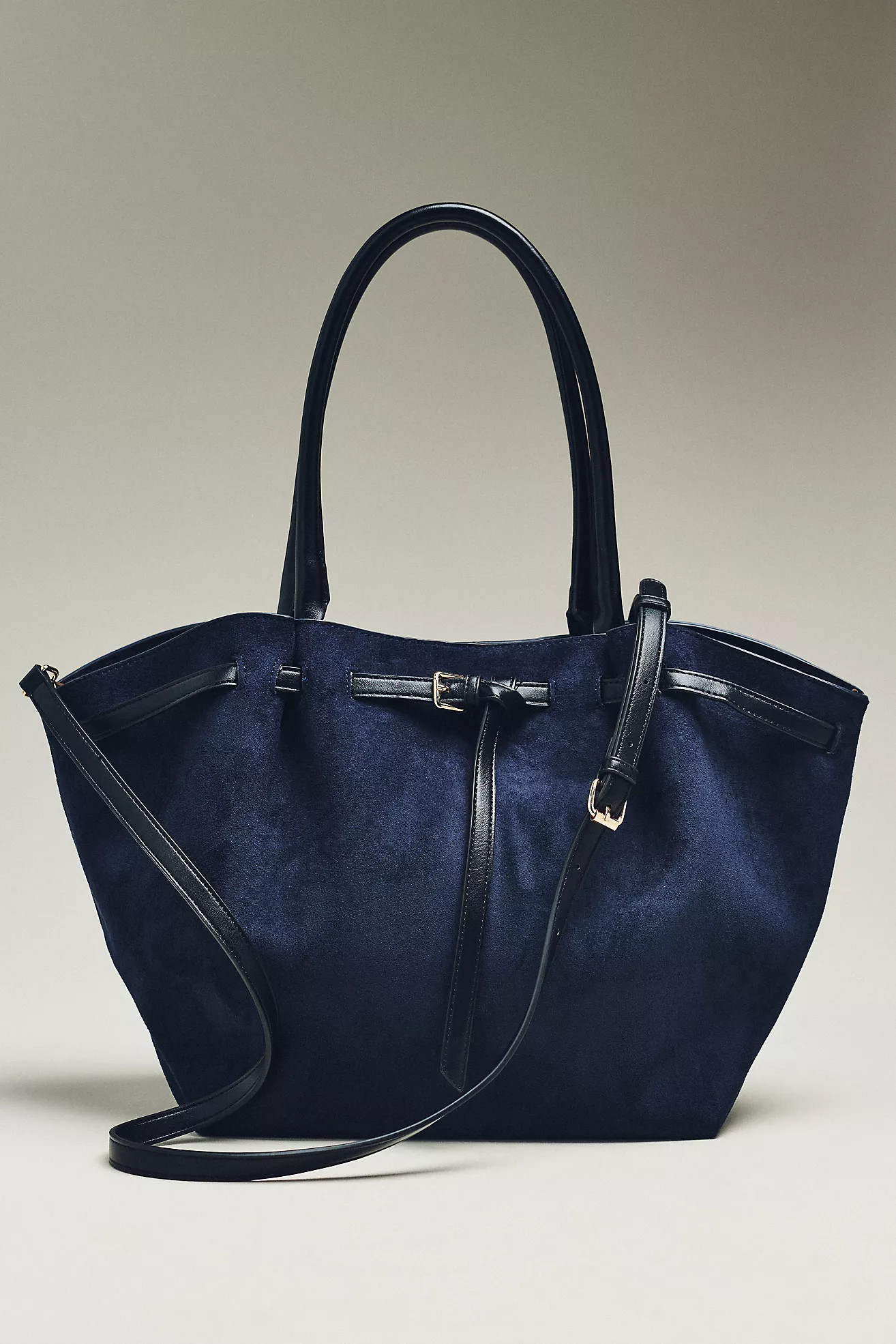 By Anthropologie Faux-Suede Belted Tote | Anthropologie (US)