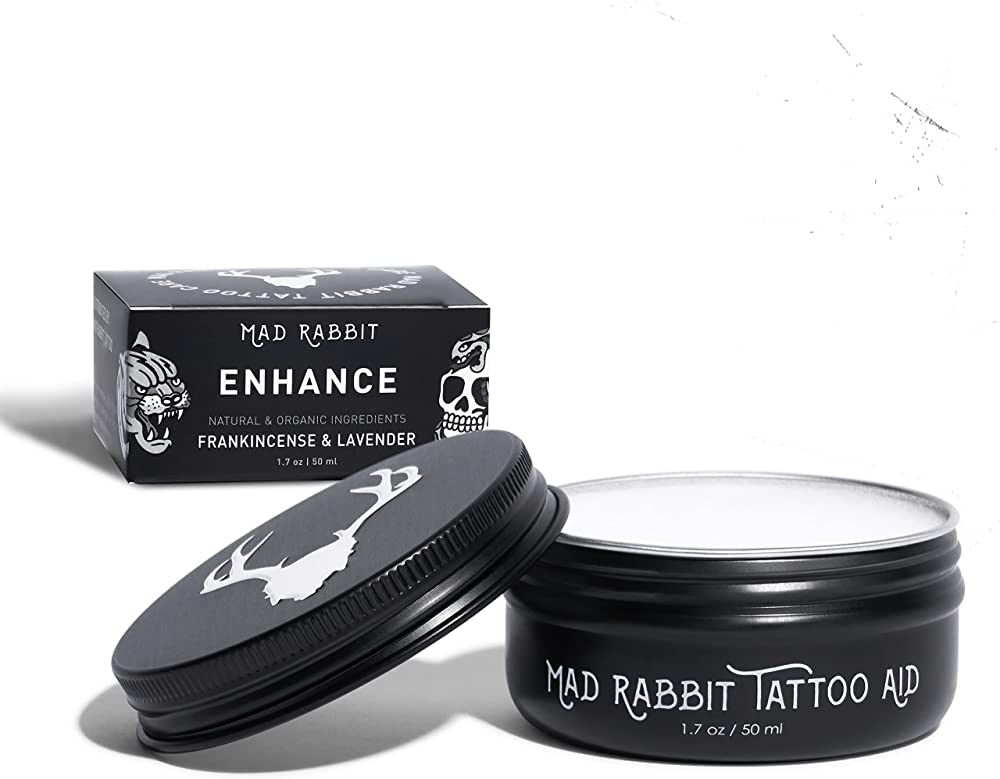 Mad Rabbit Tattoo Balm & Aftercare Cream - Tattoo Lotion for Color Enhancement - Brightener & Moi... | Amazon (US)