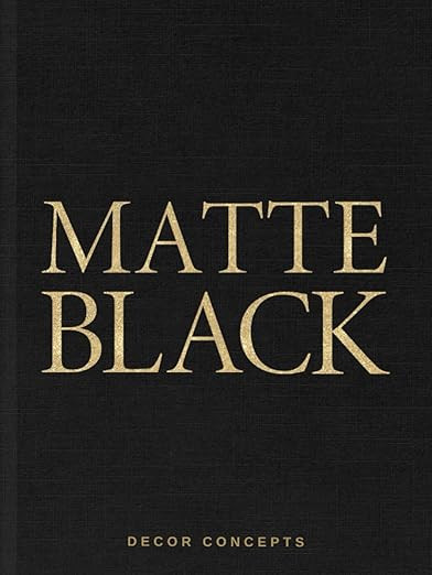 Black Decorative Book with Gold Print: Thick Hardcover Display Book for Coffee Table, Bookshelves... | Amazon (US)