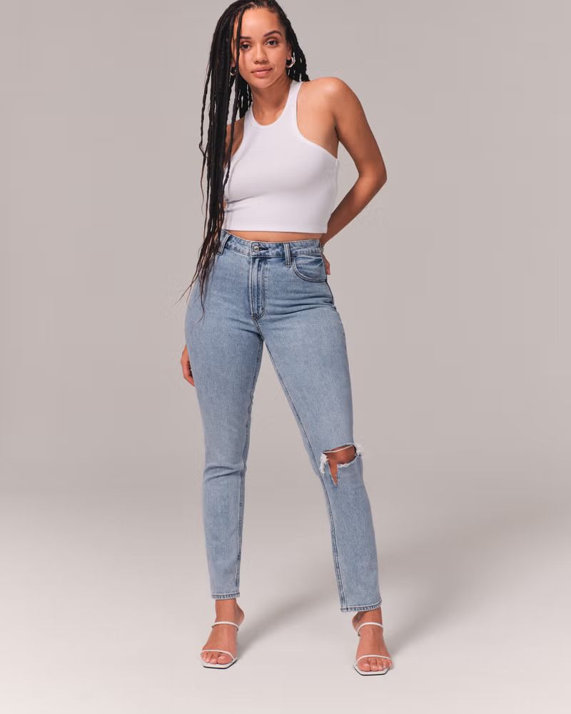 Women's Curve Love High Rise Skinny Jean | Women's New Arrivals | Abercrombie.com | Abercrombie & Fitch (US)