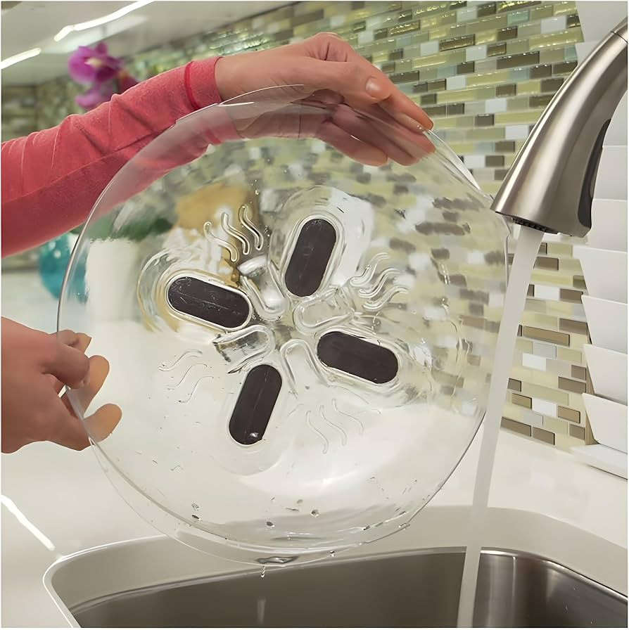 Microwave Splatter Cover Plastic with Magnetic Top for Food Safety Easy Clean-up 31x31cm Ideal fo... | Amazon (CA)