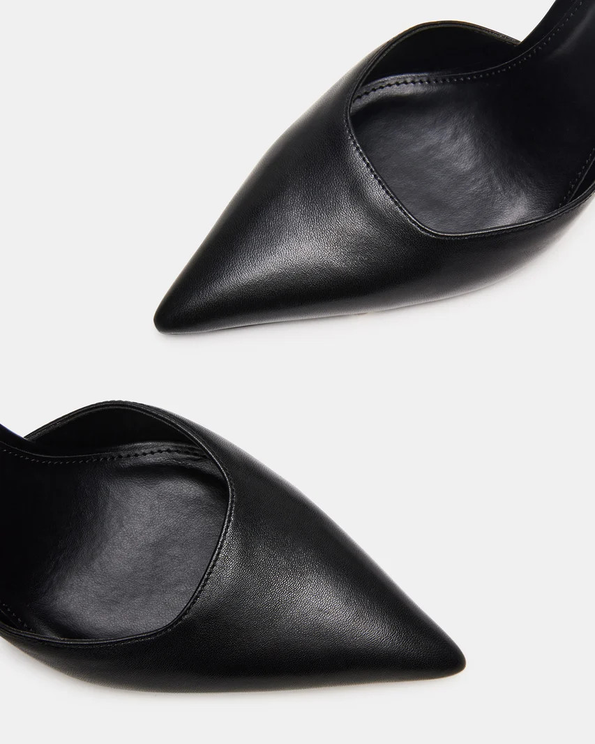 ALLIANCE Black Leather Pointed-Toe Pump | Women's Heels | Steve Madden (US)