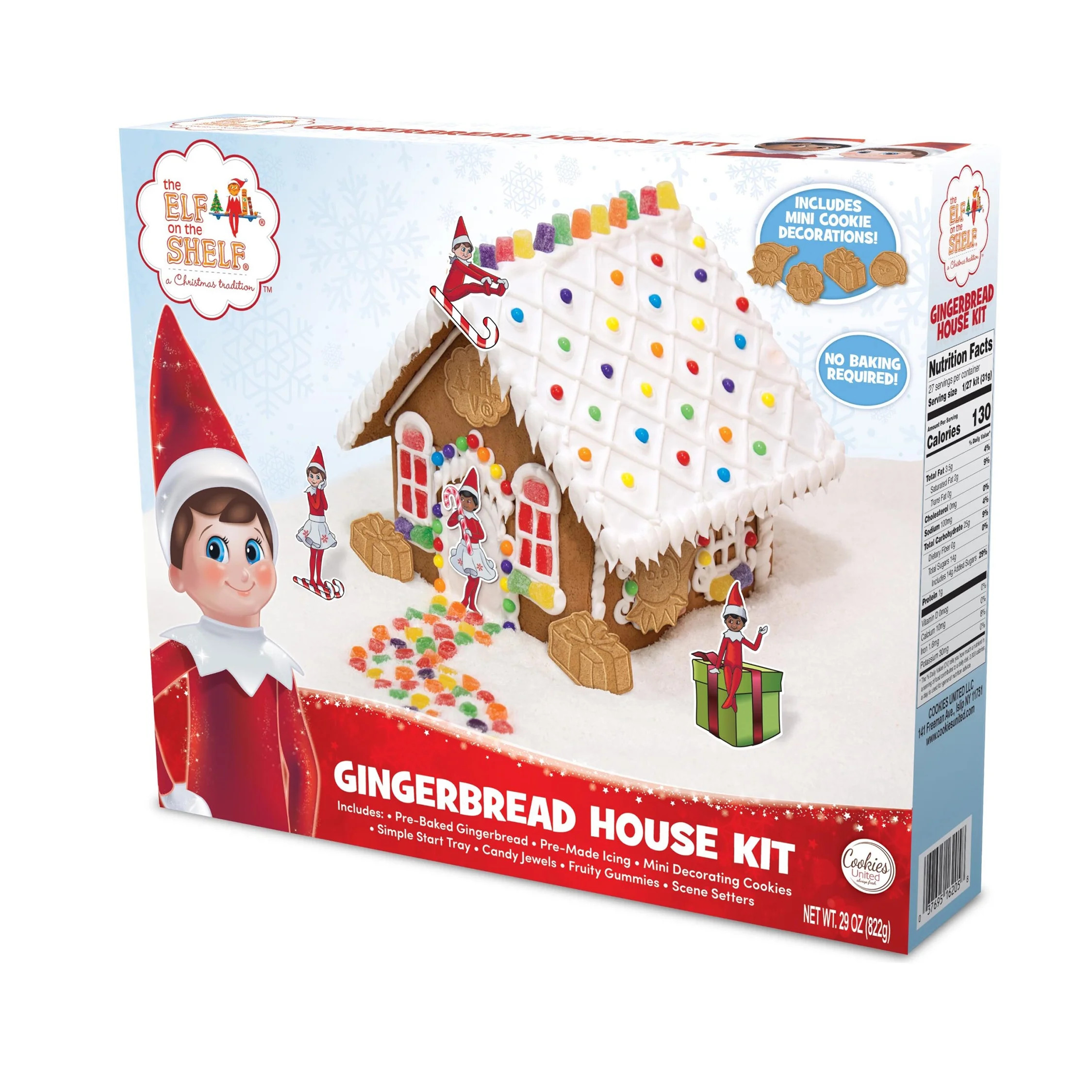 The Elf of the Shelf Holiday Gingerbread House Kit, 29 oz, 1 count per Pack - Walmart.com | Walmart (US)