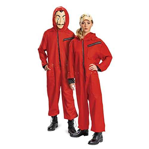 Disguise mens Money Heist Costume, Official Unisex Red Money Heist Jumpsuit for Adult Sized Costumes, As Shown, Men s Size Medium 38-40 US | Amazon (US)