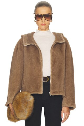 Sari Coat in Mink | Revolve Clothing (Global)