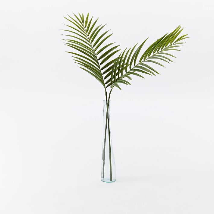 Faux Green Palm Leaf Branch | West Elm (US)