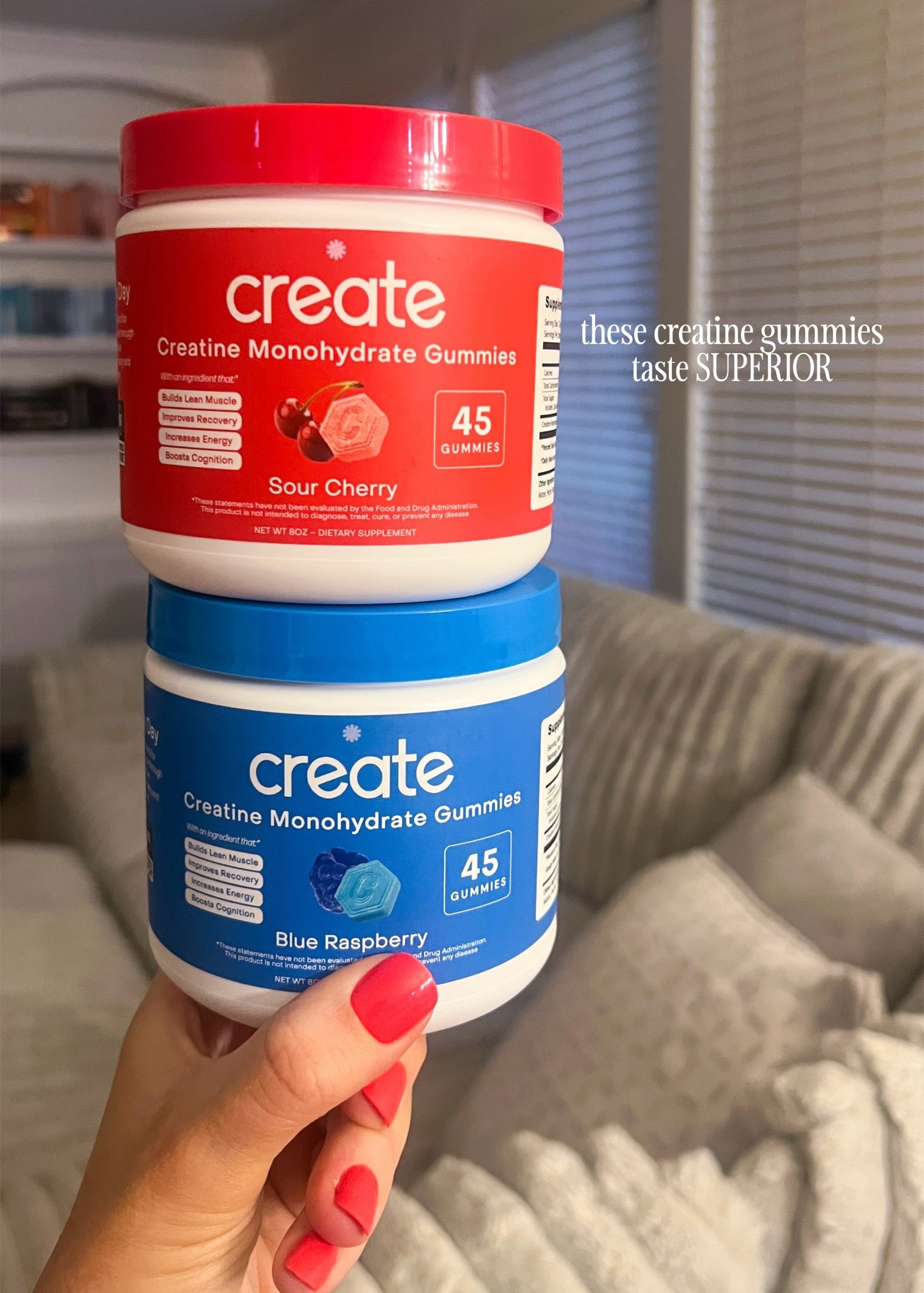 Creatine gummies that actually taste good!

#LTKmorningroutine #LTKActive #LTKfitnessgoals