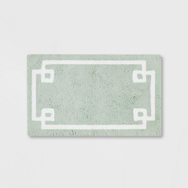 Geometric Cotton Tufted Bath Rug | Target