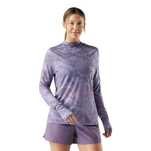 Smartwool Women's Merino Sun Hoodie, Purple Storm Mountain, Medium | Amazon (US)
