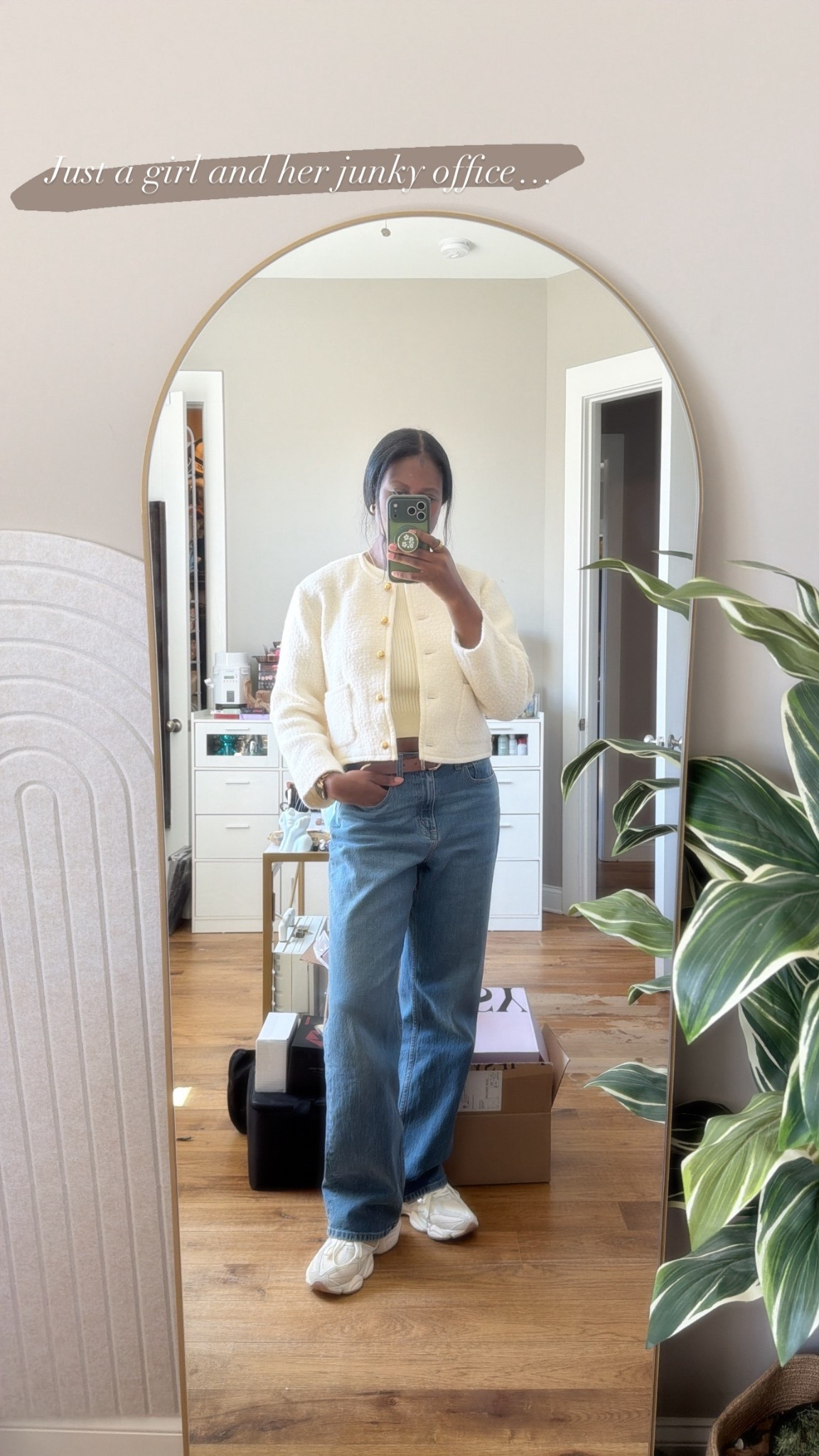 Went to the church’s Easter egg hunt today with the fam. Here’s a simple spring outfit for cooler temperatures. The sleeveless sweater top comes in a skirt set from FEW MODA. Paired it with my 90s High Rise Relaxed Denim from Abercrombie & Fitch and a cute tweed cropped jacket

#LTKootd #LTKmomlife #LTKTall