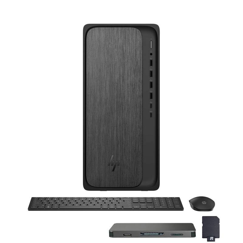 HP - Upgraded - OmniDesk Desktop - AMD Ryzen 7 8700G 2024 - 64GB DDR5 Memory - 2TB SSD+1TB Dock - Keyboard & Mouse - Win 11 - Gray Wood | Best Buy U.S.